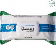 Салфетки влажные Алмадез-Экспресс №100 (16*13.5) (ФЛОУПАК)