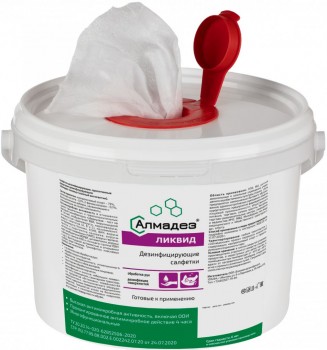 Салфетки влажные Алмадез-Ликвид №200 (12*20) (В ВЕДРЕ)