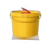 Емкость полимерная красный/желтый пластиковая 3 л