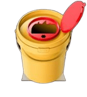 Емкость полимерная красный/желтый металлическая 21 л