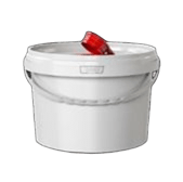 Емкость полимерная белый пластиковая 5,6 л